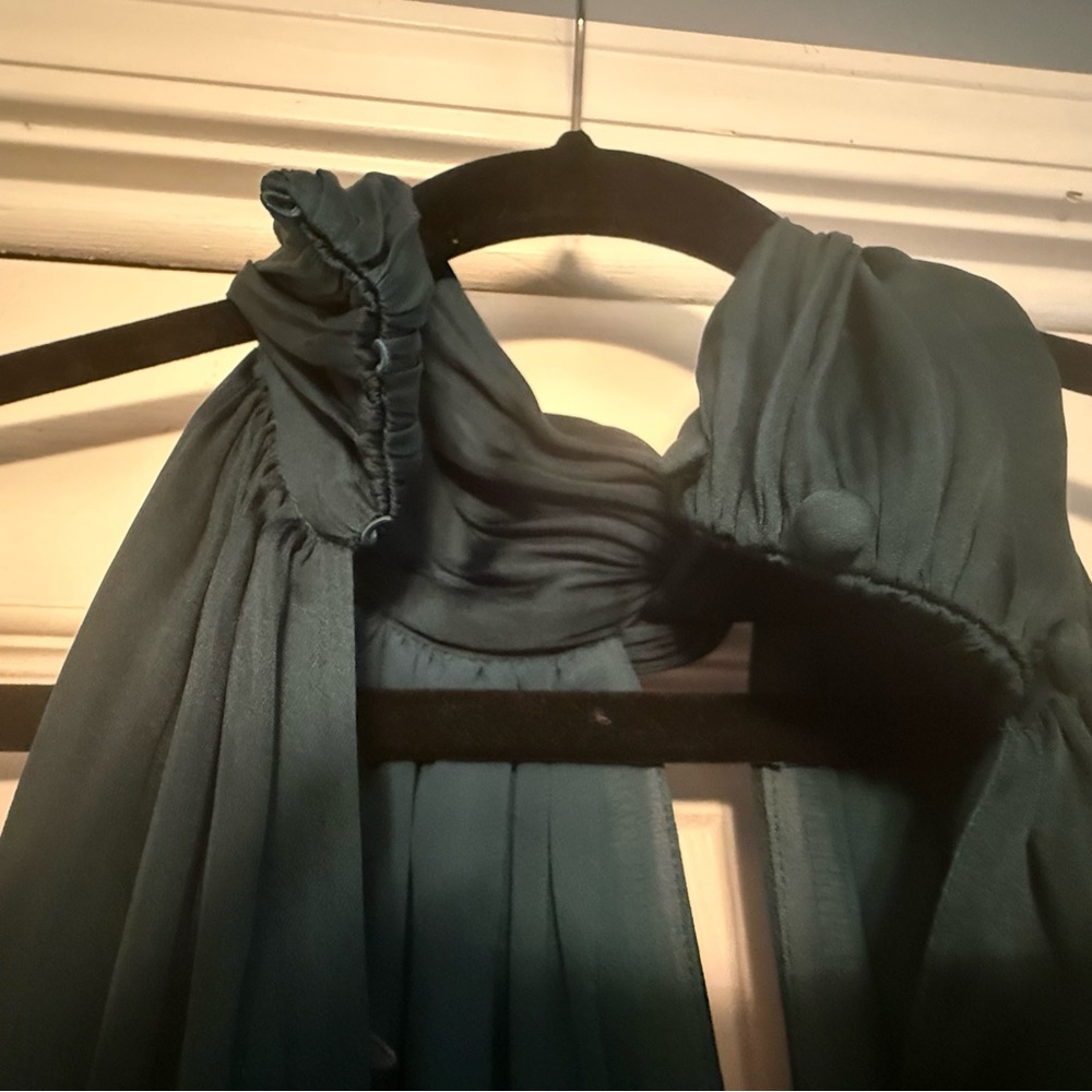 Banana Republic Blue Halter Sheath Maxi Dress - Picture 4 of 6